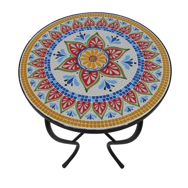 Mosaic Art Collection Accent Table (Set of 2)