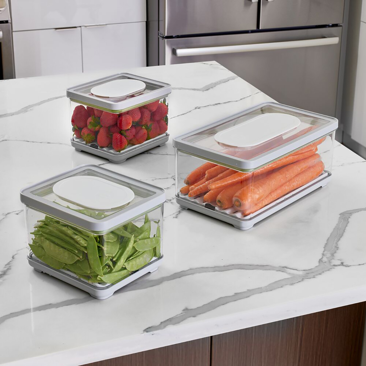 iDesign Rectangle Produce Keeper Set of 3