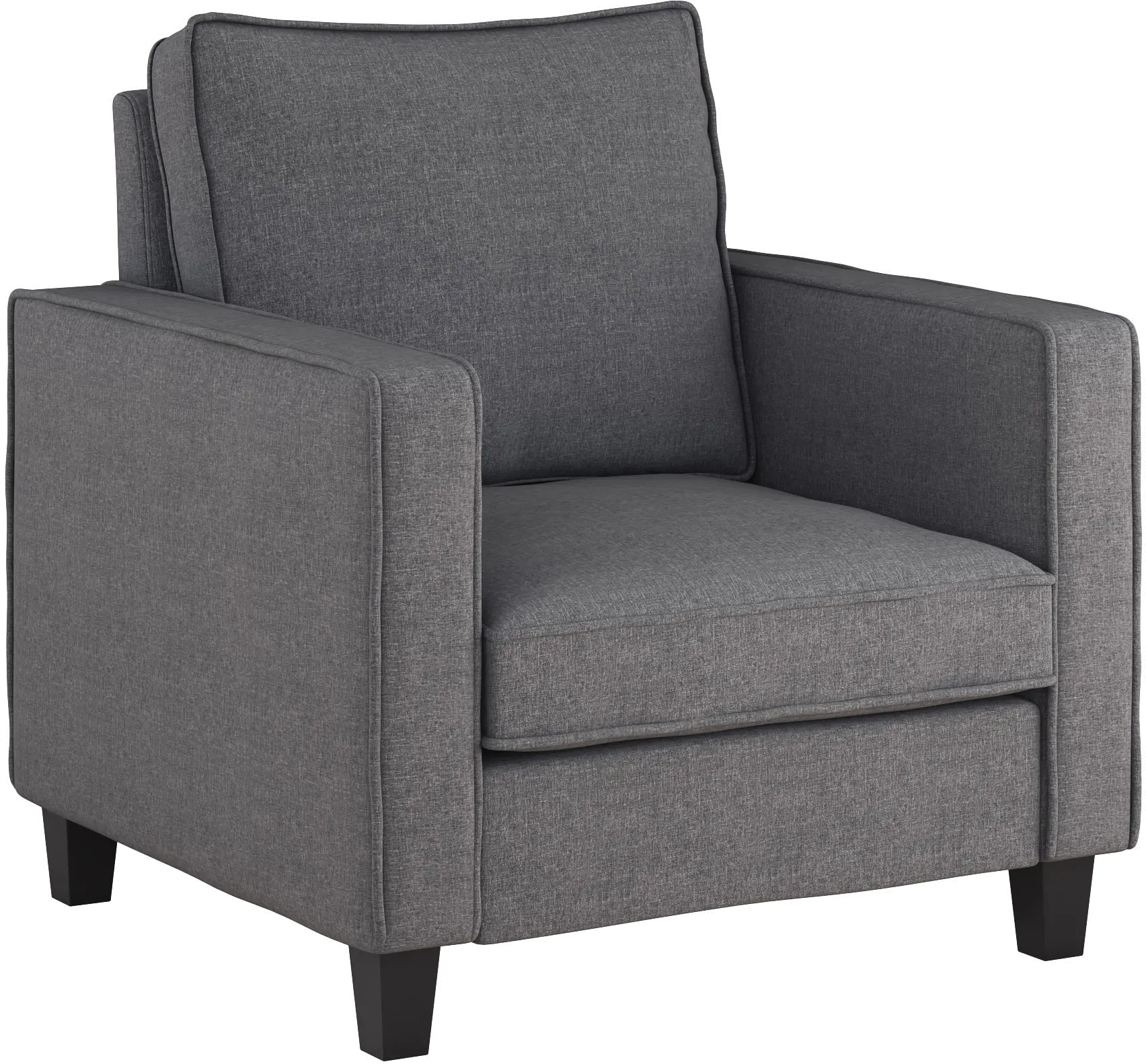 Georgia Contemporary Gray Fabric Accent Chair