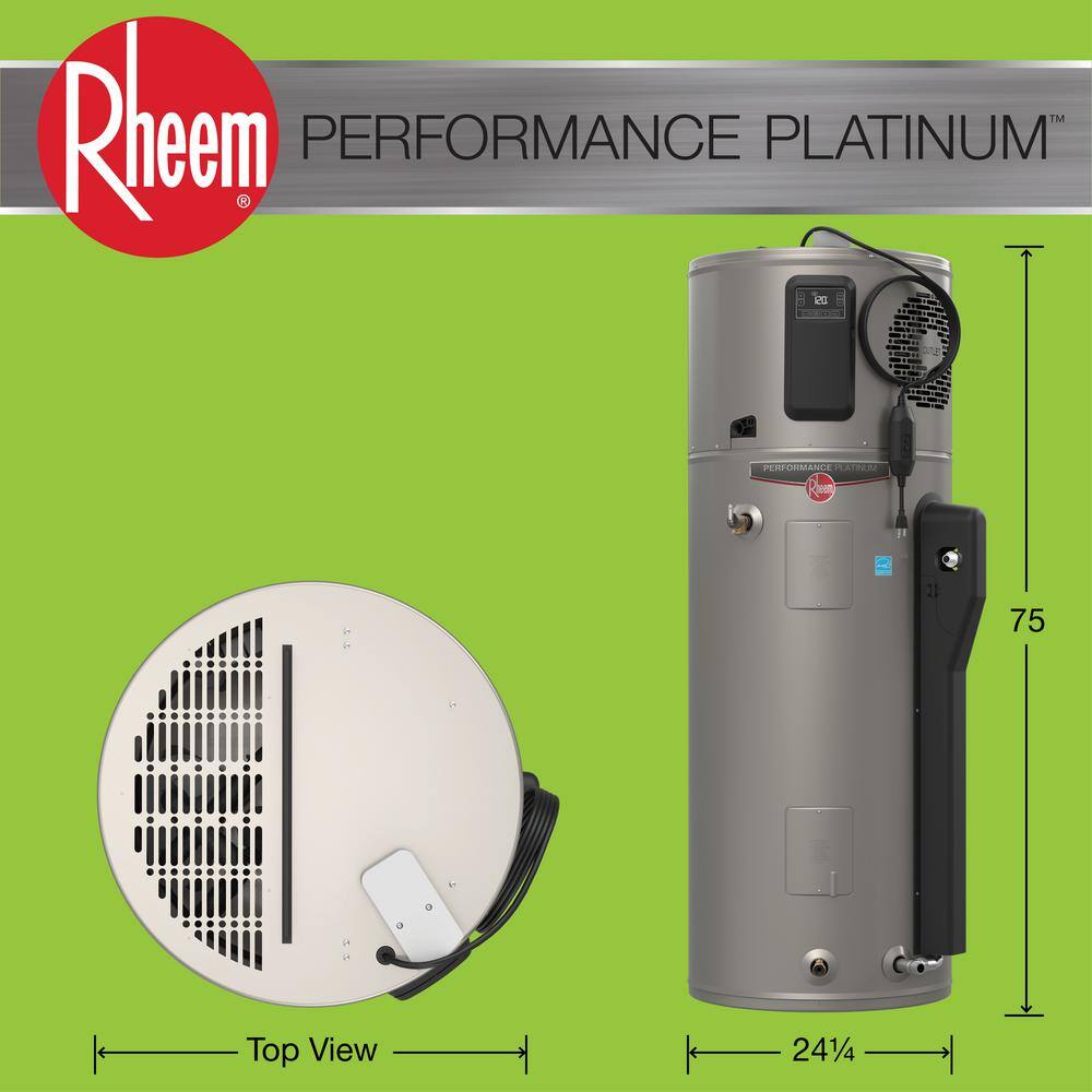 Rheem Performance Platinum ProTerra 80 gal. Tall 0W Element Residential Electric Water Heater wHeat Pump  10-Year Warranty XE80T10HM00U0