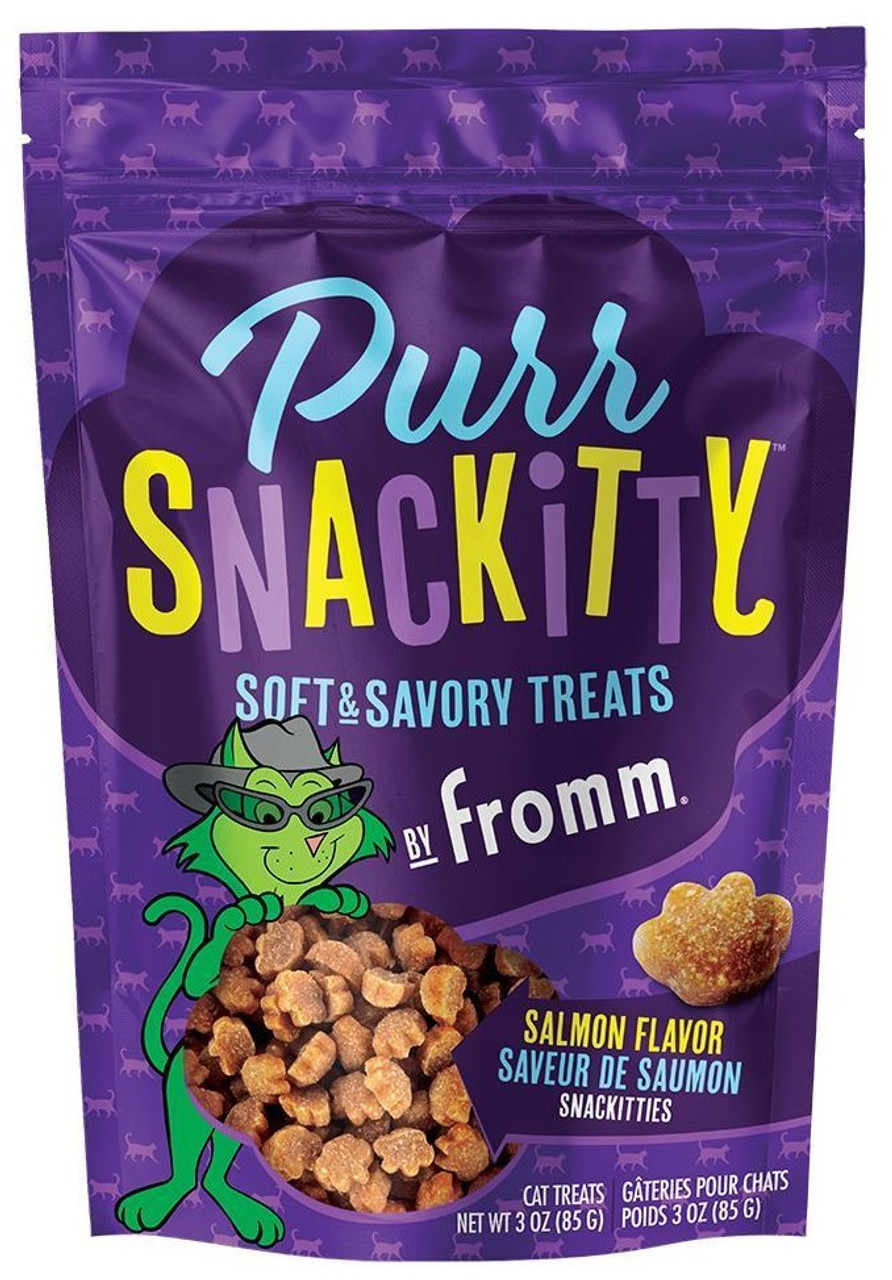 Fromm PurrSnackitty Soft and Savory Cat Treats Salmon Flavor， 3oz