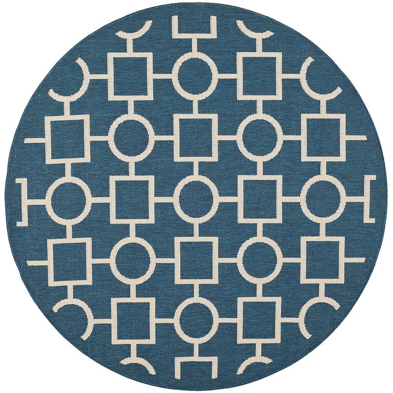 Safavieh Courtyard Geometry Indoor Outdoor Rug