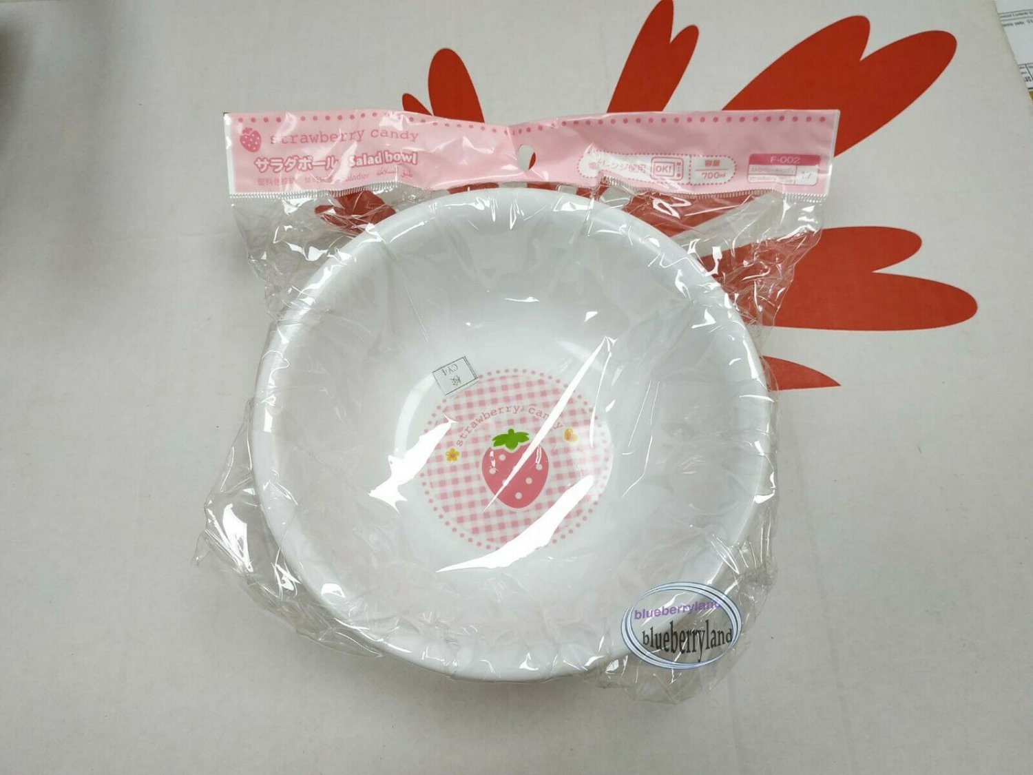 Strawberry Candy Salad Bowl kitchen home dining food container ladies girls