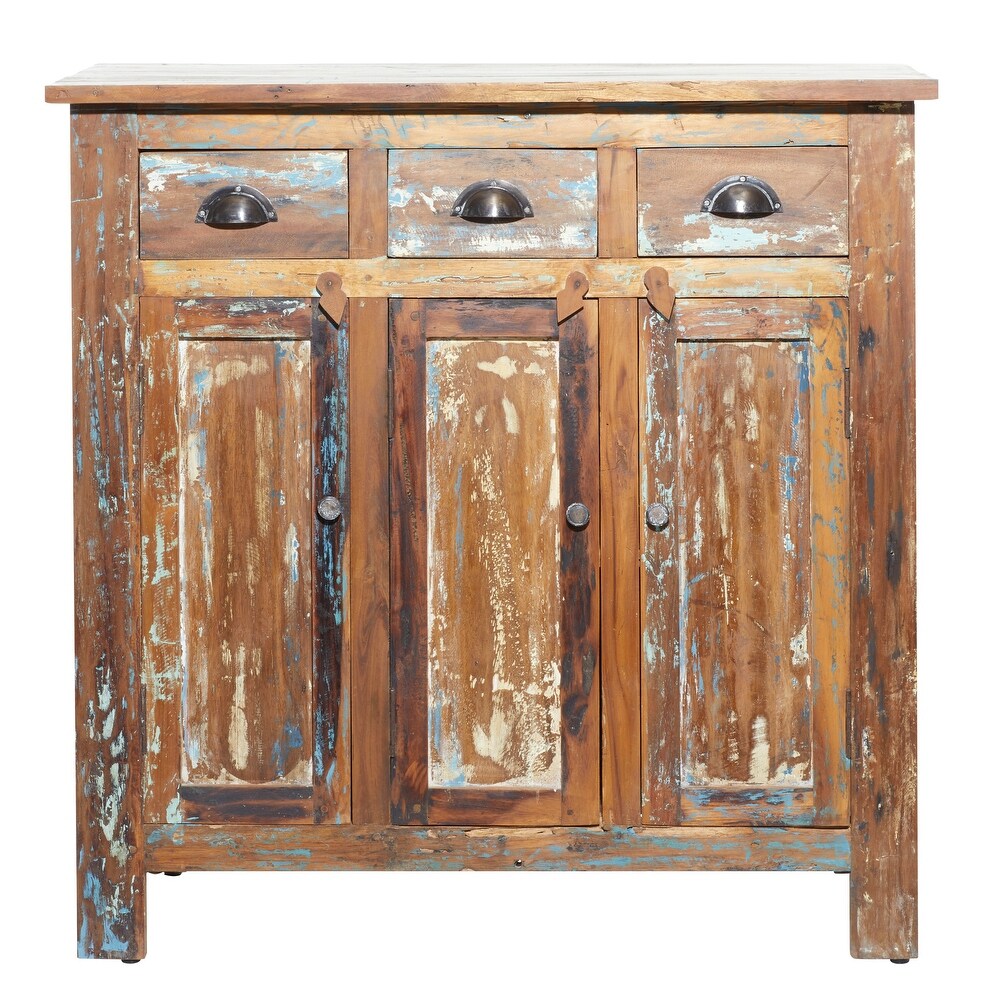 Brown Wood Handmade Cabinet