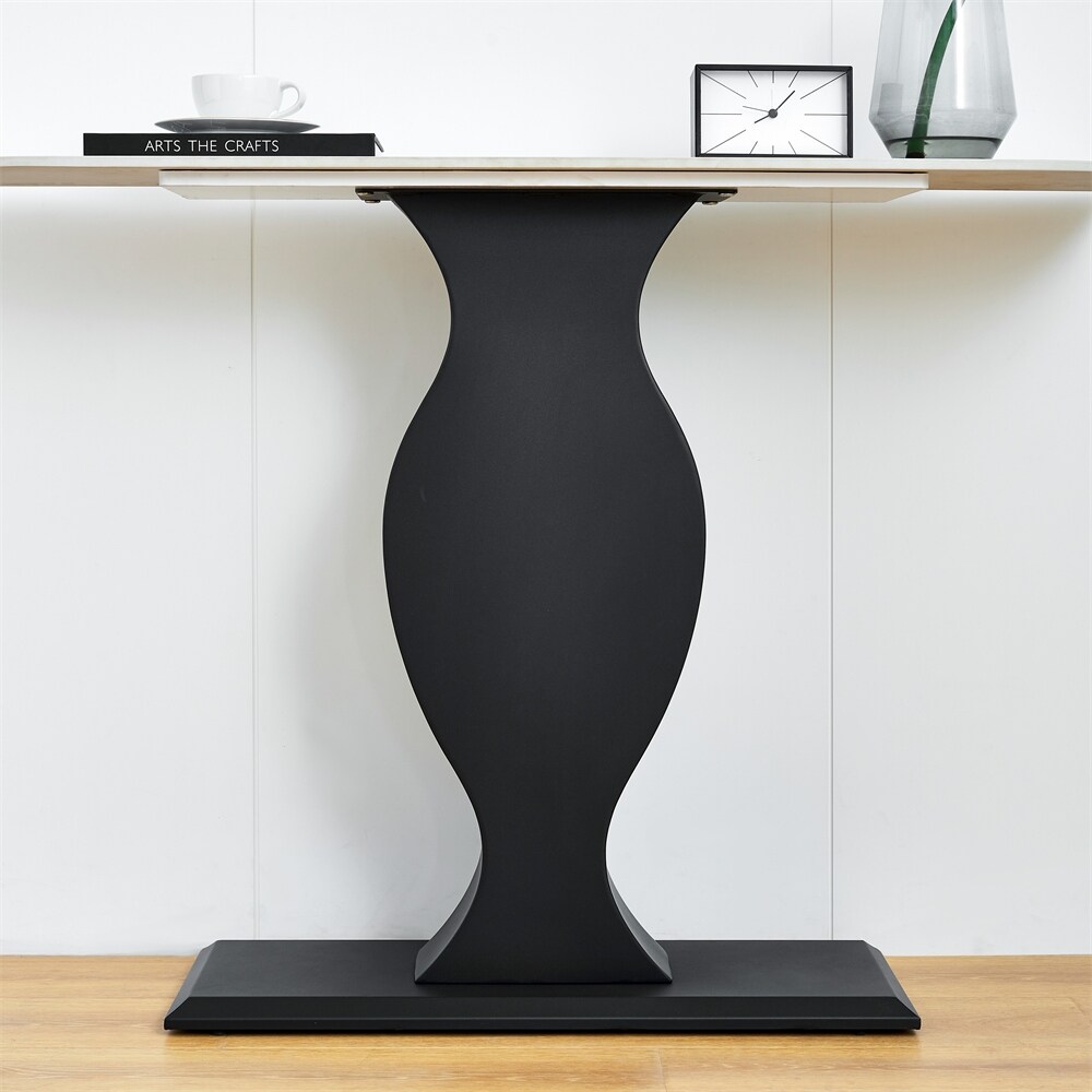 Console Table  Exquisite Shape Design w/ Adjustable Foot Pads