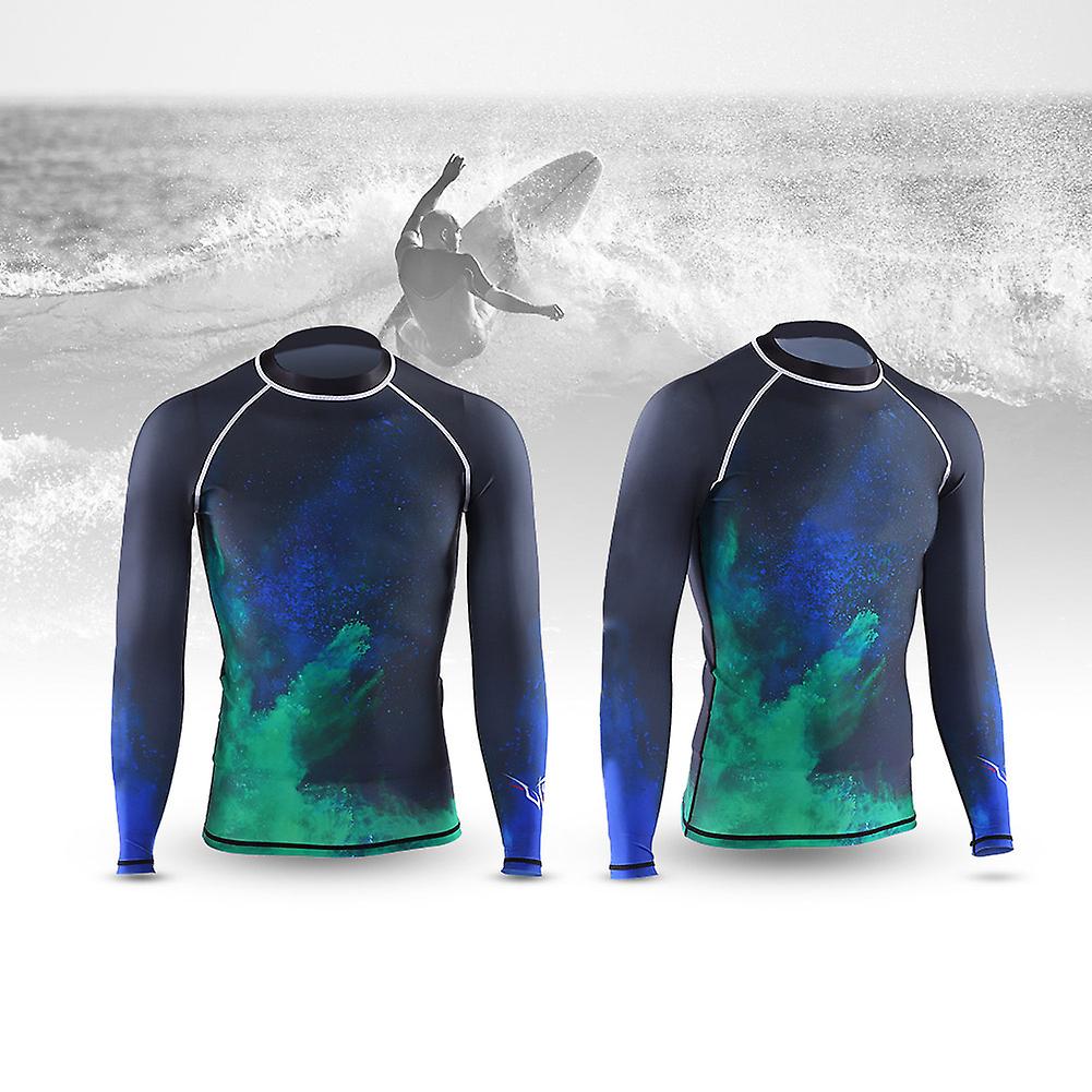 Keep Diving Men UV Protection Breathable Fast Dry Long Sleeves Diving Top Wetsuit Jacket (4XL)