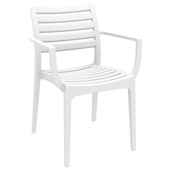 3-Piece White Recyclable Outdoor Patio Dining Set 33