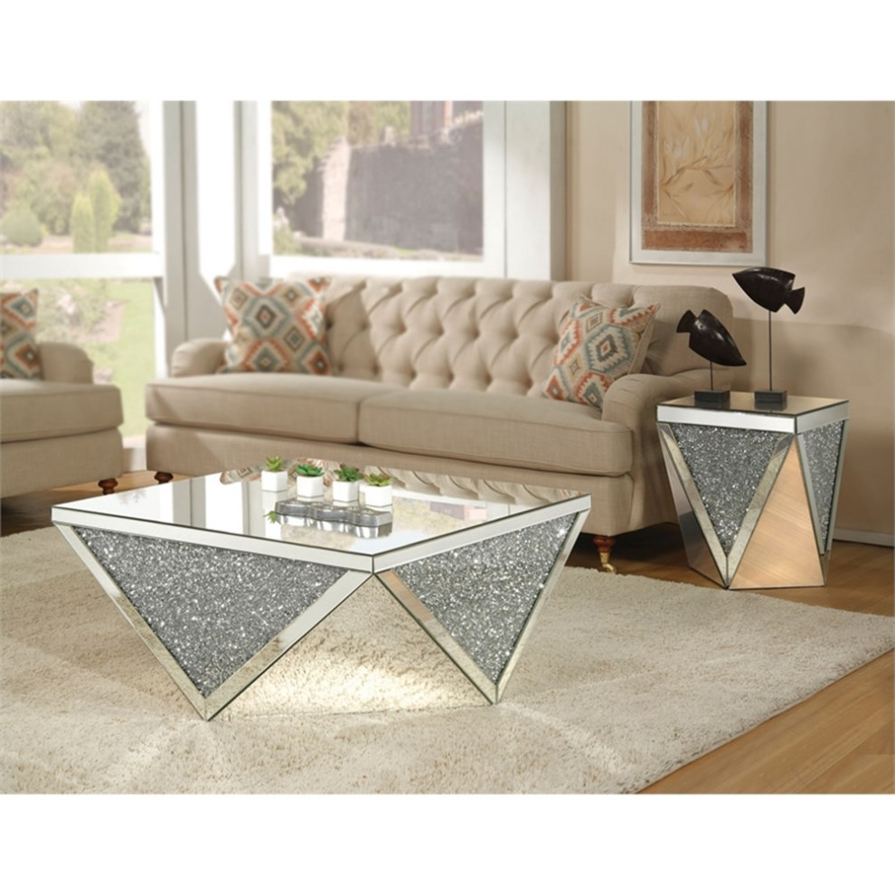 Home Square 3 Piece Set with Accent End Table  ampAccent Coffee Table  ampEnd Table   Contemporary   Coffee Table Sets   by Homesquare  Houzz