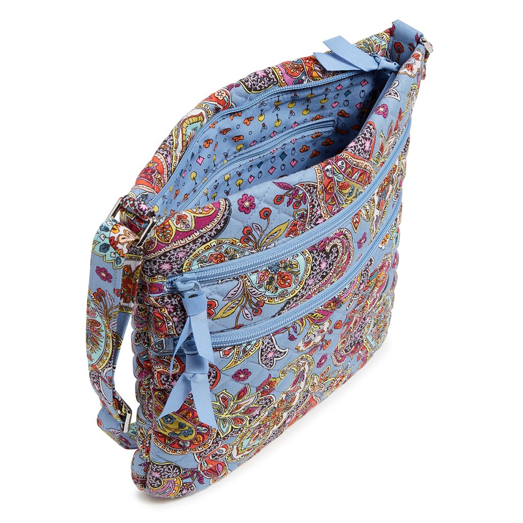 Vera Bradley  Triple Zip Hipster Crossbody Bag in Provence Paisley