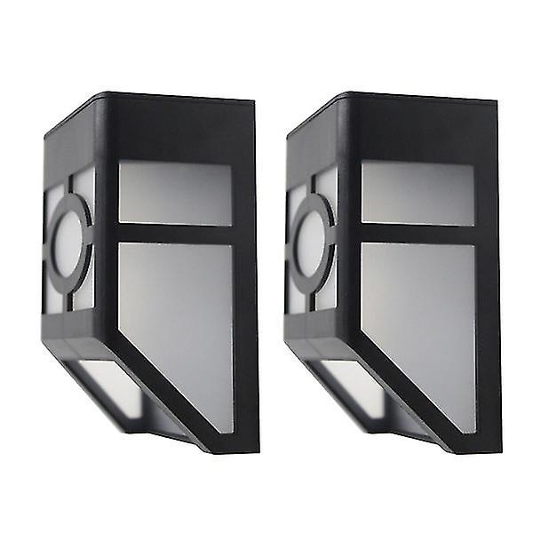 Outdoor Wall Mounted 2 Leds Solar Lights Window Pane Style Solar Wall Light Waterproof Solar Garden