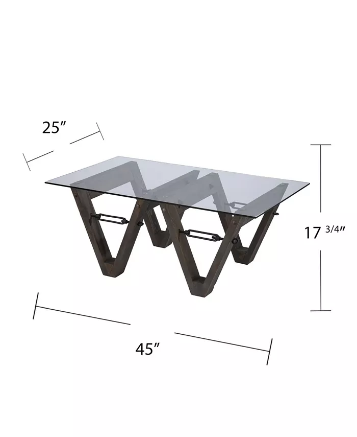 Southern Enterprises Garto Reclaimed Wood Cocktail Table