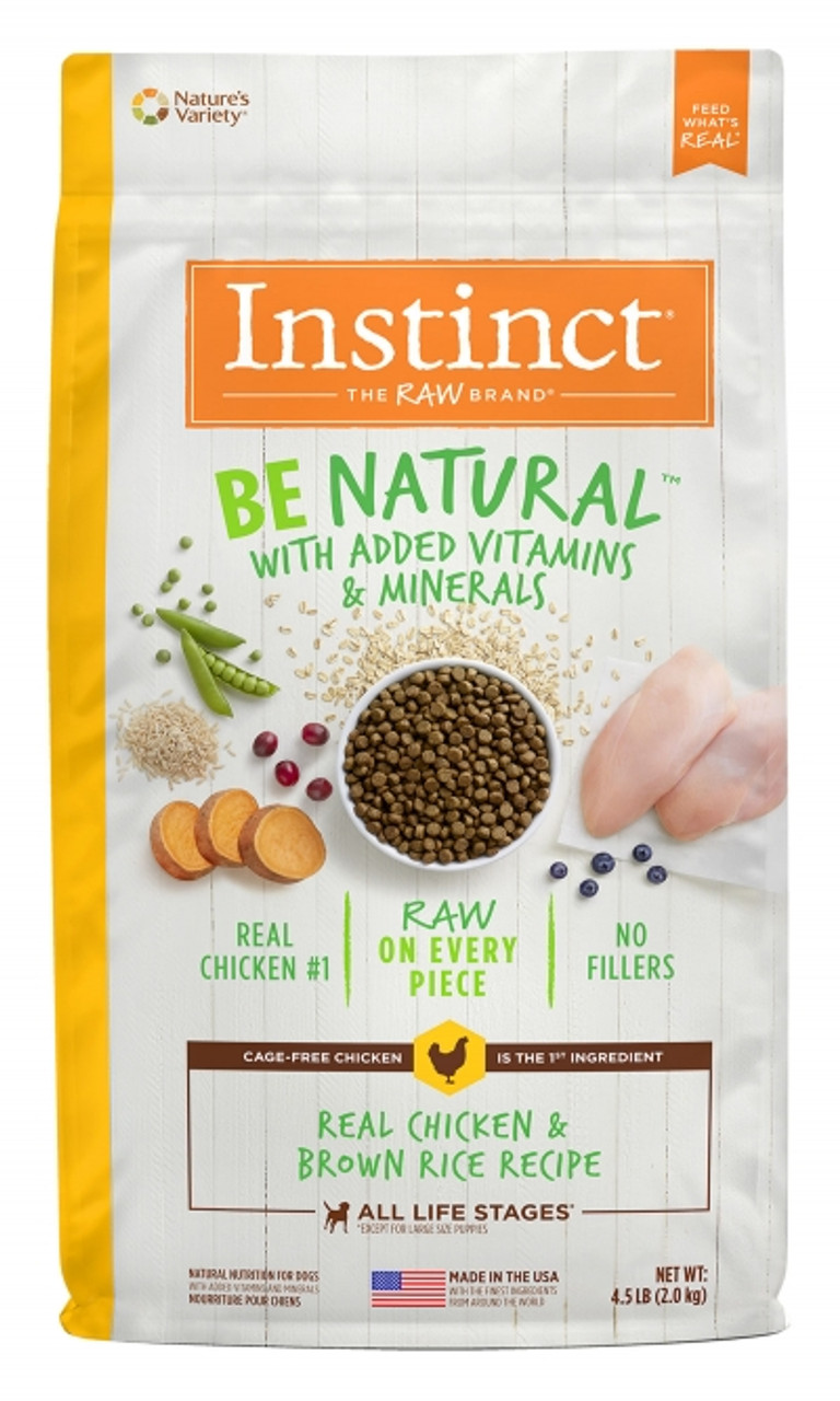 Nature's Variety Instinct Be Natural Chicken and Brown Rice Dry Dog Food