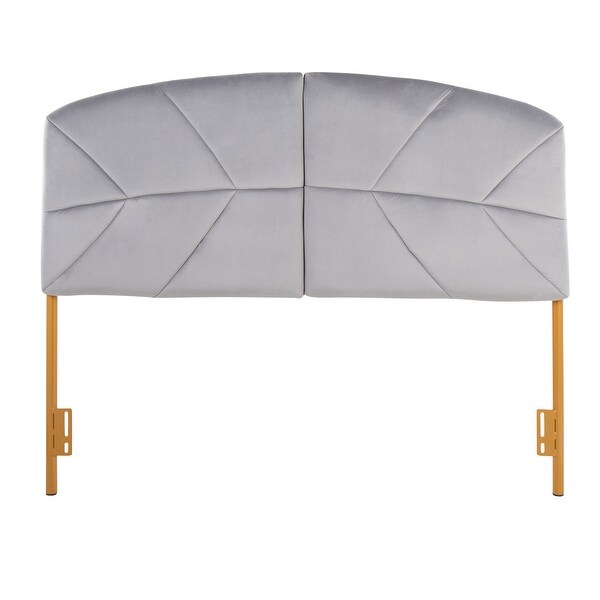 Silver Orchid Ralston Queen Upholstered Headboard - - 35895593