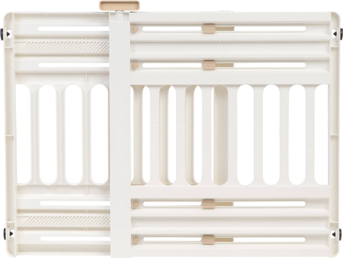 IRIS USA Expandable Dog Gate， 24-39-in， White