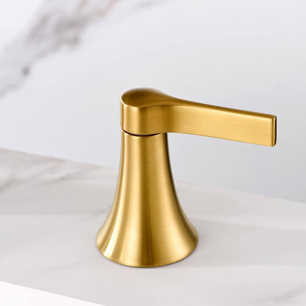 LUXIER Contemporary 8 in Widespread 2Handle Bathroom Faucet in Brushed Gold