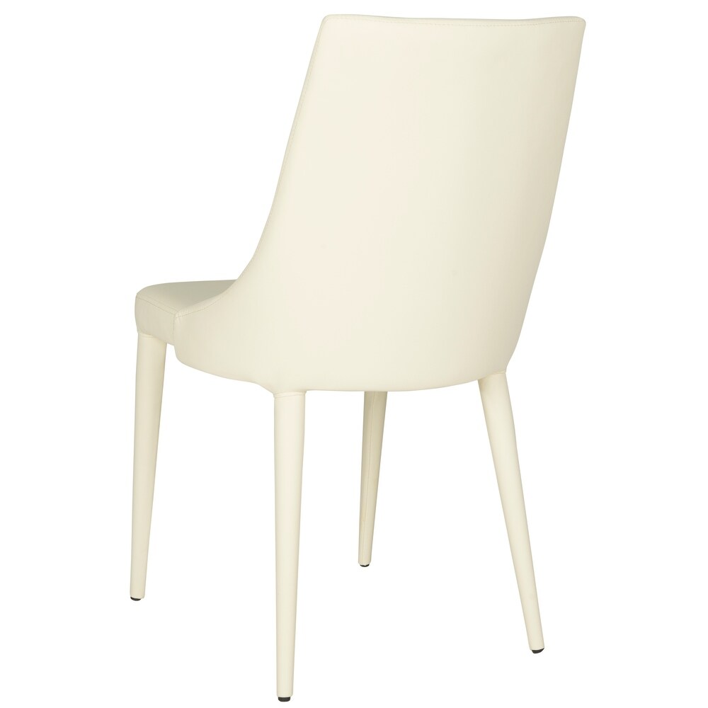 SAFAVIEH Dining Mid Century Modern Summerset Buttercream Dining Chairs (Set of 2)   23.6\