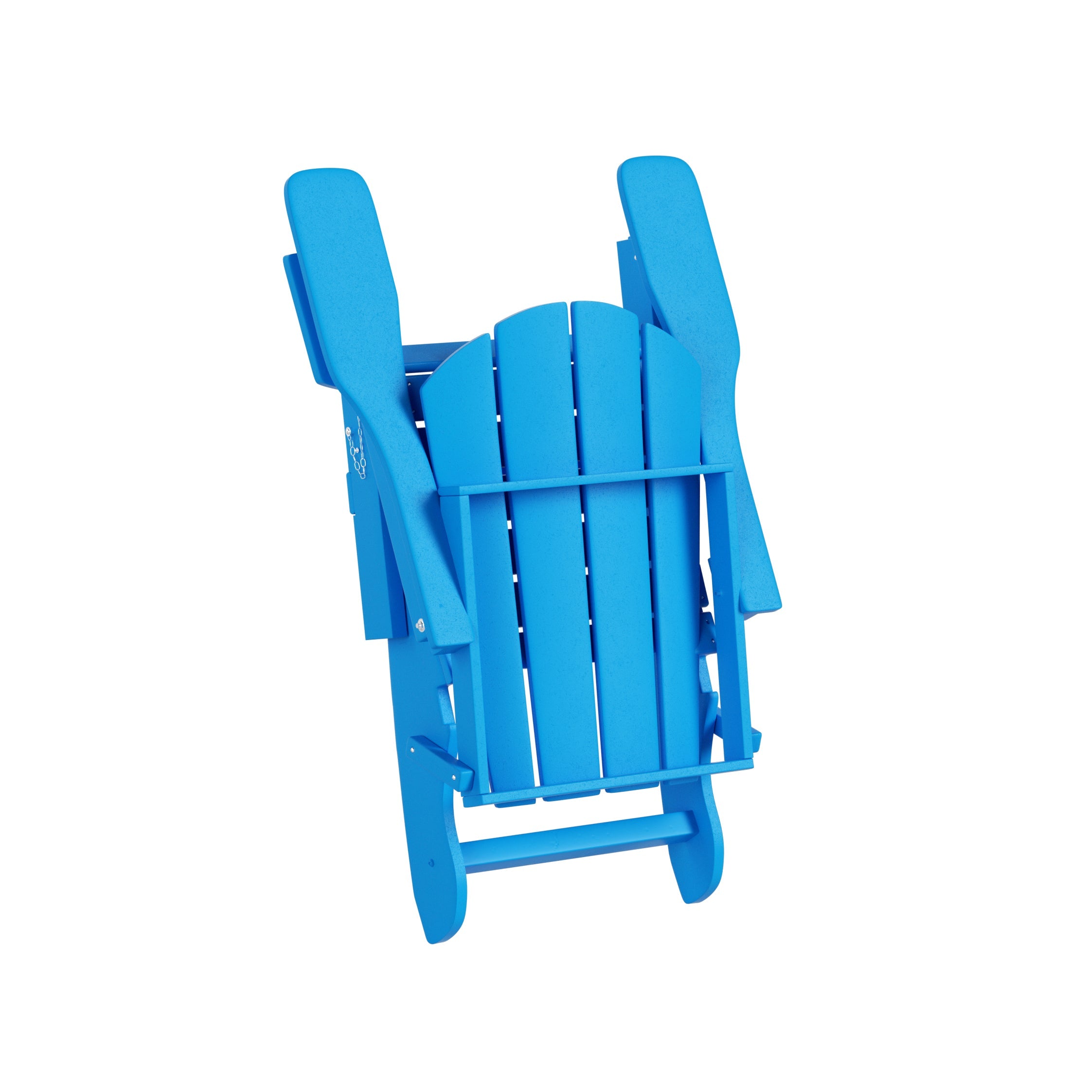 WestinTrends Outdoor Adirondack Chair, Plastic Fire Pit Chair, Weather Resistant Folding Patio Lawn Chair for Outside Deck Garden Backyard Balcony, Pacific Blue