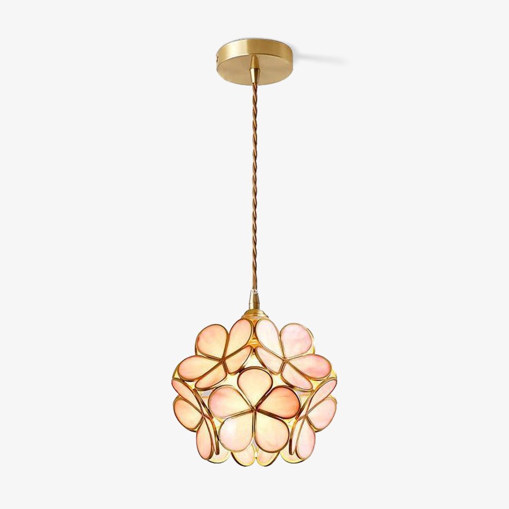 Glass Petal Pendant Light