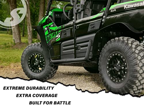 SuperATV HD Fender Flares Mud Guards for 2012+ Kawasaki Teryx 4 (See Fitment)|Extreme Durability|Protect Against Rocks， Dirt， Sand， and Mud|FF-K-TRX800