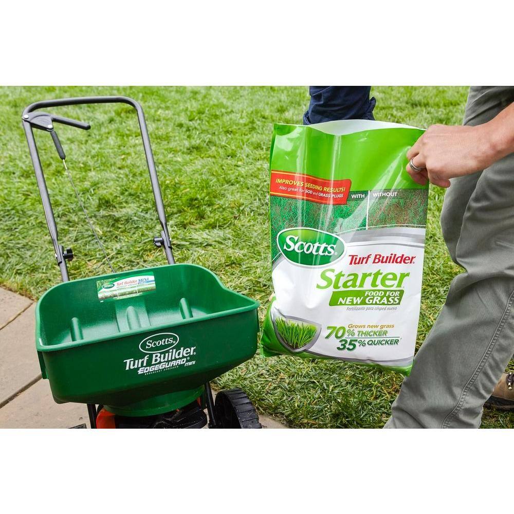 Scotts Turf Builder 3 lbs. 1000 sq. ft. Starter Fertilizer for New Grass Use When Planting Seed 21701