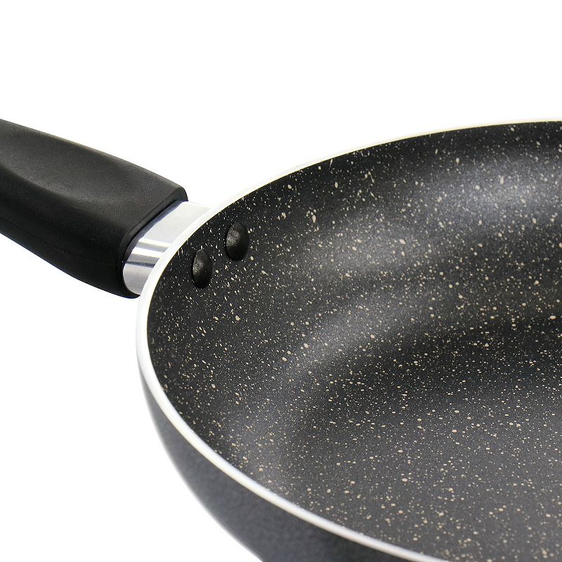 Oster Cocina 10.2 in. Pallermo Nonstick Aluminum Frying Pan in Graphite Grey