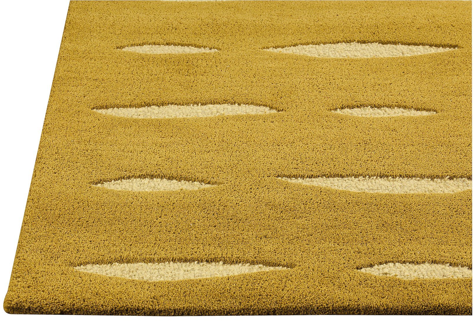 Wink Collection Hand Tufted Wool Area Rug in Olive