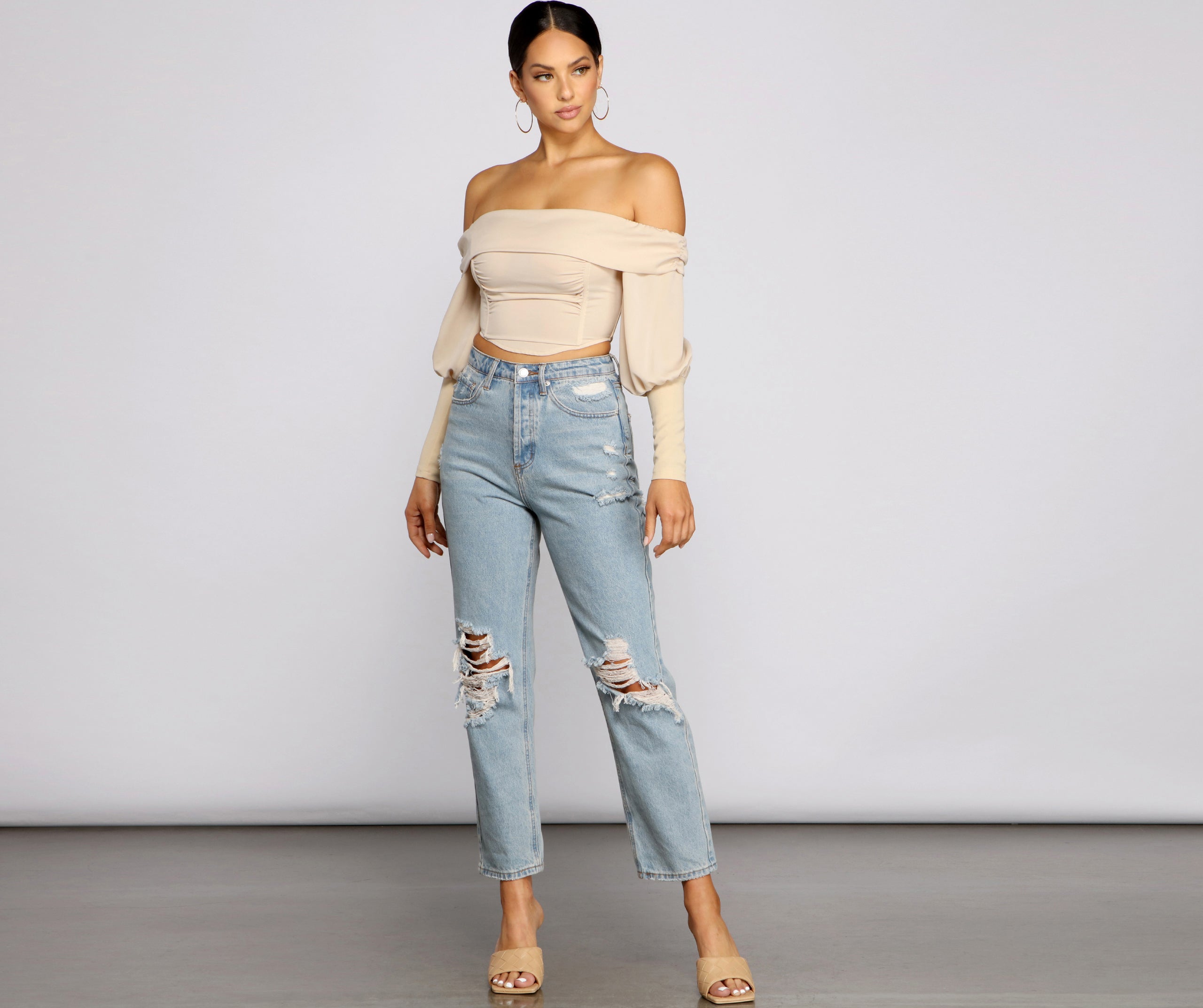 Chic Beauty Off-The-Shoulder Corset Top