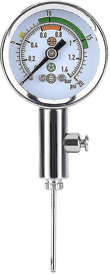 Mini Ball Pressure Gauge， Digital Heavy Duty Metal Air Pressure Gauge For Basketball， Soccer Ball， F