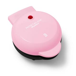 Nostalgia Personal Pink Electric Waffle Maker NMWF5PK