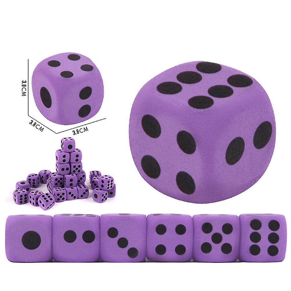 Large EVA Foam Dice Game Entertainment Number Dice Purple Dice Children Toy