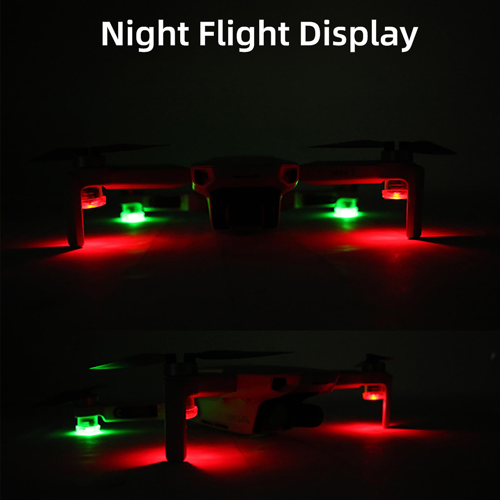 4pcs Led Flash Signal Light Flight Light Safety Strobe Lamp Night Navigation Recognition For Univeral Drone Compatible With Dji Air 2s Mavic Mini / 2