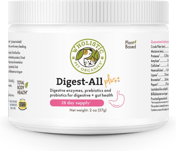 Wholistic Pet Organics Digest-All Plus Digestive Support for Dogs and Cats Supplement