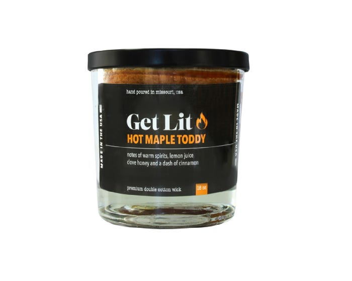 Get Lit Candle Co. Hot Maple Toddy Candle - GLHMT-16