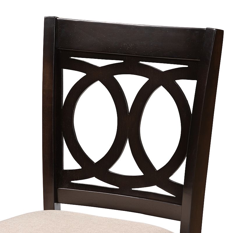 Baxton Studio Lenoir Counter Stool 2-piece Set