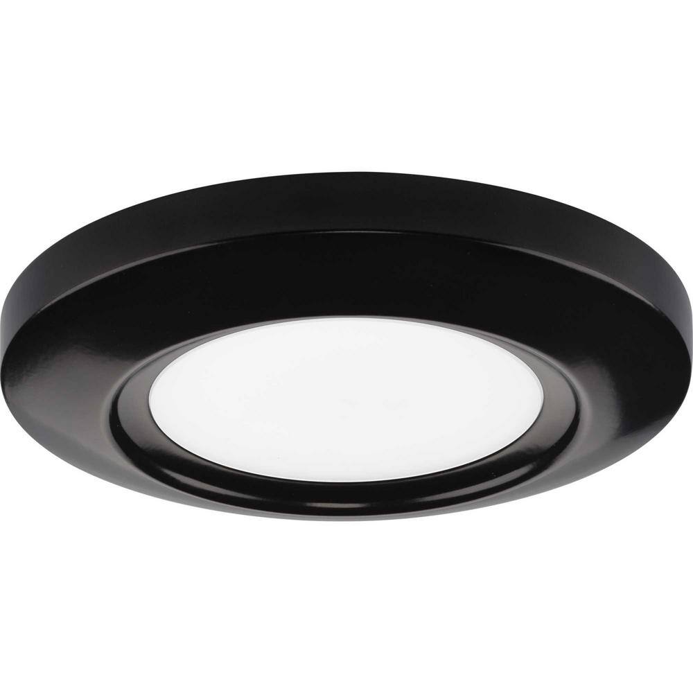 Progress Lighting Emblem Collection 5-12 in. Slim-Line Low Profile Bronze Integrated LED Surface Flush Mount P810027-020-30