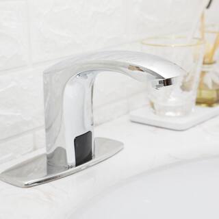 matrix decor Touchless Single Hole Bathroom Faucet in Chrome MDA-918106-C