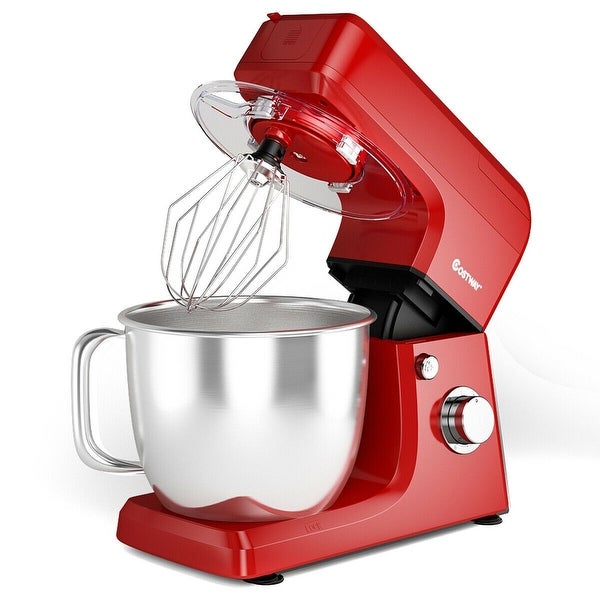 3-in-1 Multi-functional 6-speed Tilt-head Food Stand Mixer - 13.5