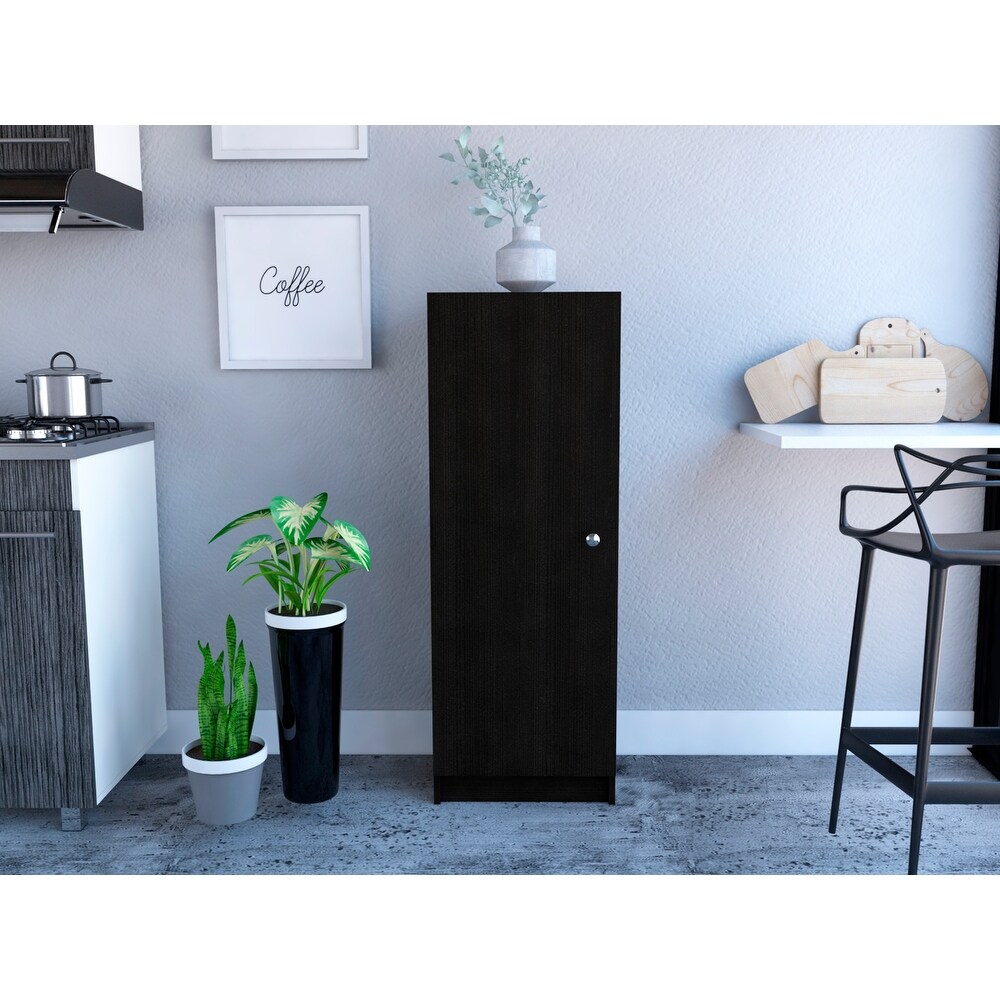 FM Furniture Miami Single Door Pantry  and Four Shelves
