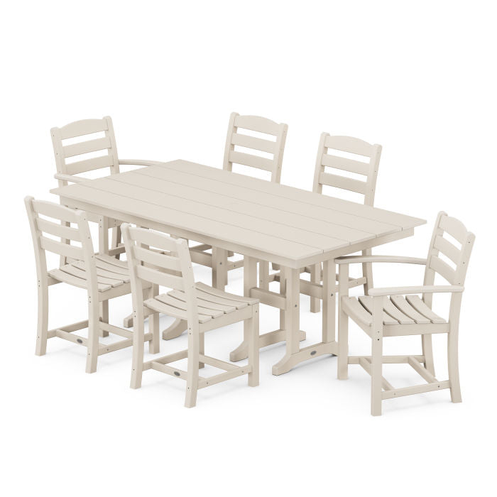 Polywood La Casa Café 7-Piece Farmhouse Dining Set PWS626-1