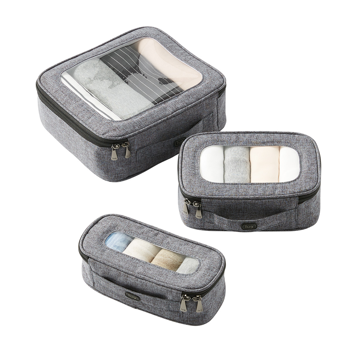 Lug Heather Grey Bento Box Packing Set