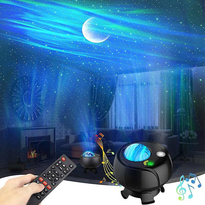 Led Colorful Galaxy Starry Sky Projector Laser Aurora Music Moon Nebula Projection Bedroom Decoration Atmospher Night Light New