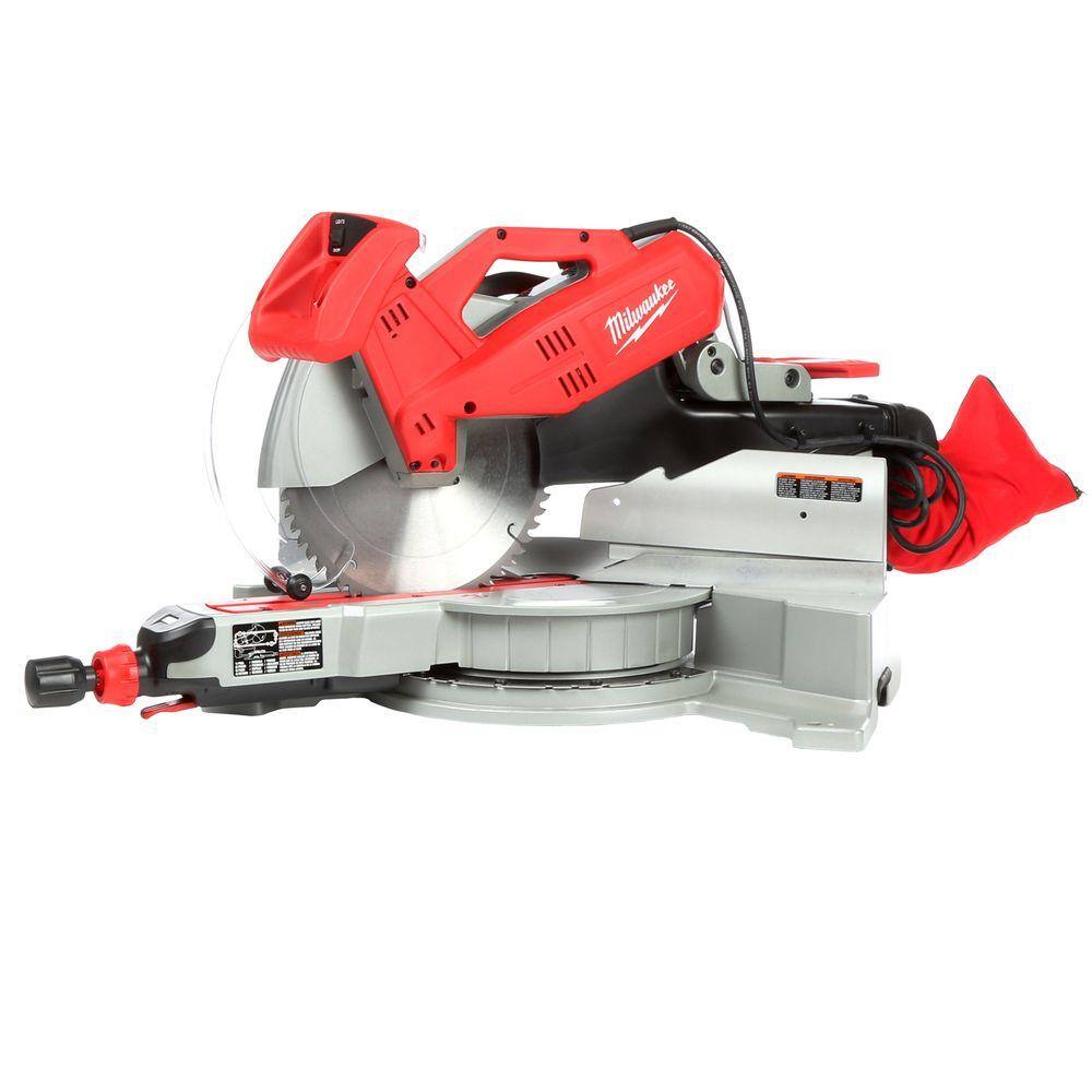 MW 12 in. Sliding Dual Bevel Miter Saw with Folding Miter Saw Stand 6955-20-40-08-0551