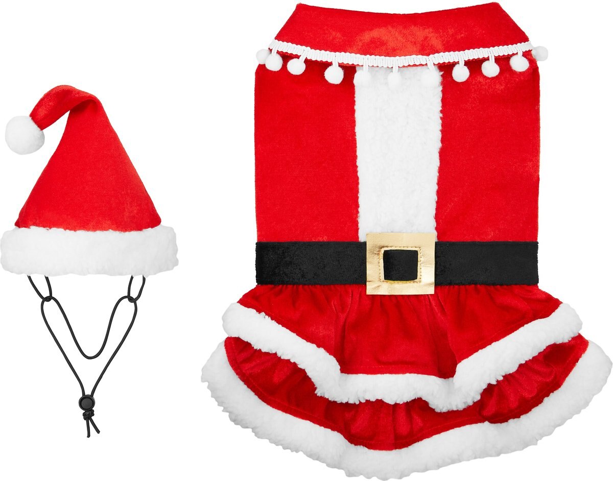 Frisco Mrs. Claus Dog and Cat Costume