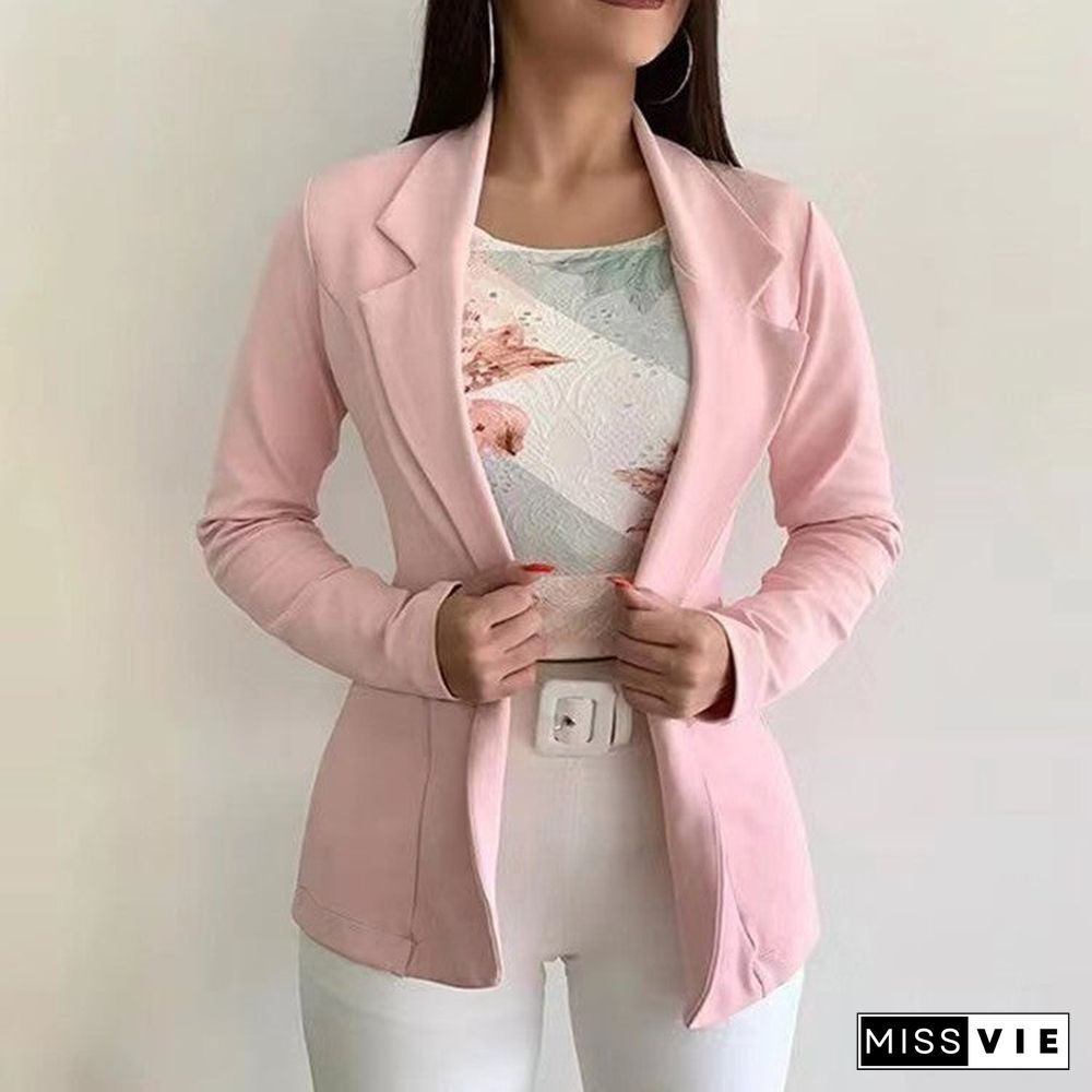 Long Sleeve Casual Blazer Coat