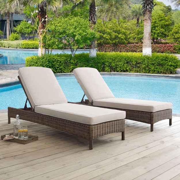 Bradenton Outdoor Wicker Chaise Lounge Crosley