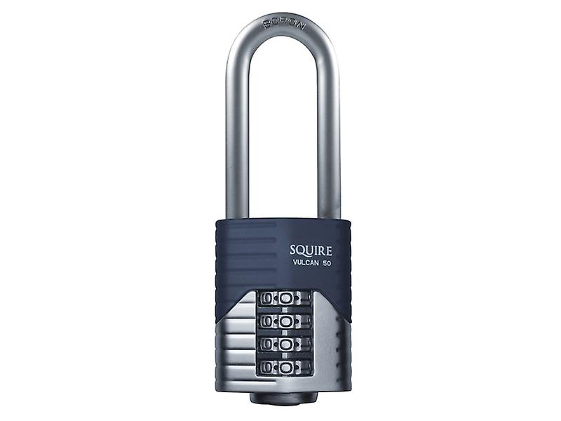 Henry Squire Vulcan Long Boron Shackle Combination Padlock 50mm HSQVC50LS