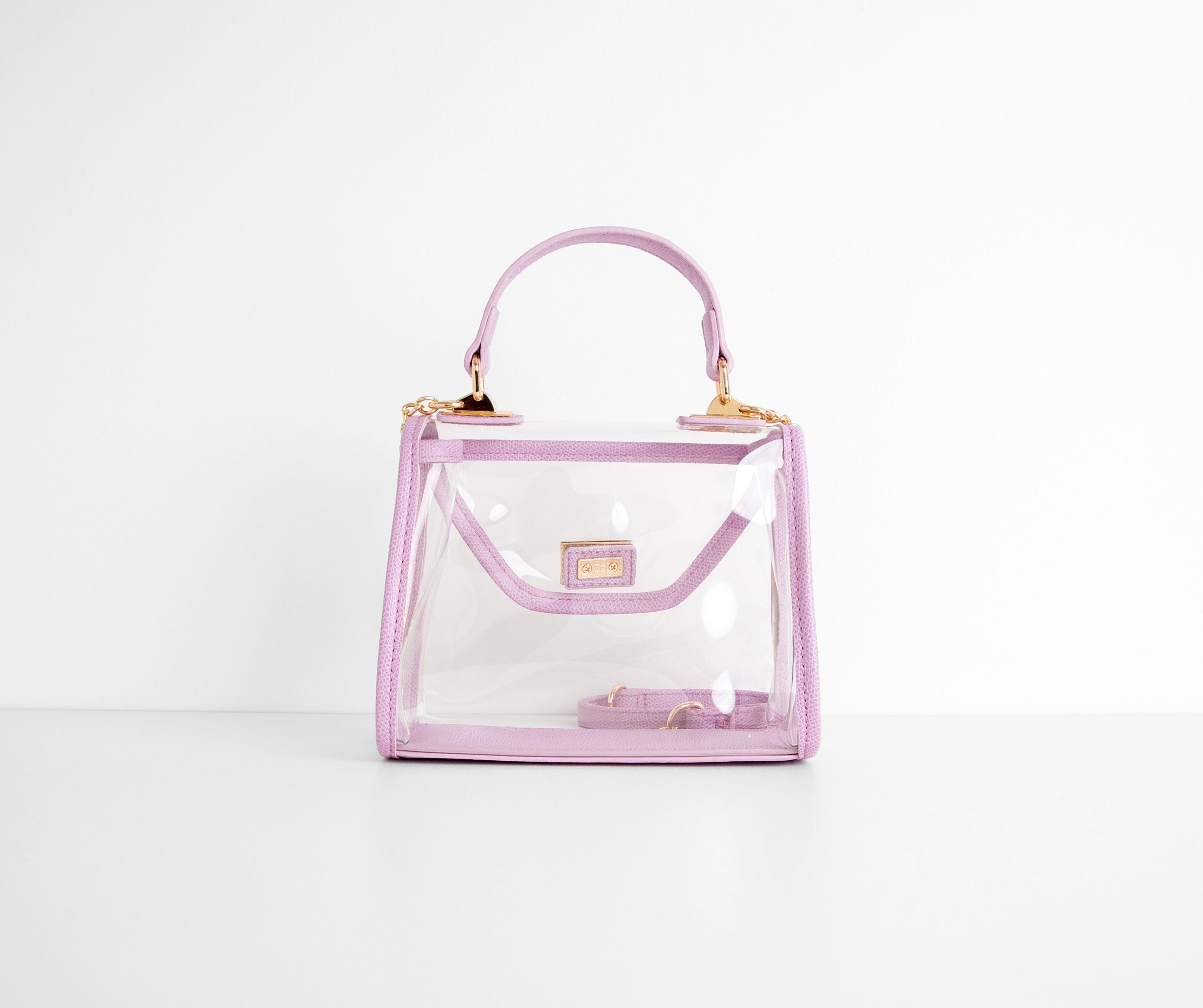 Spring's My Season Lilac Clear Purse