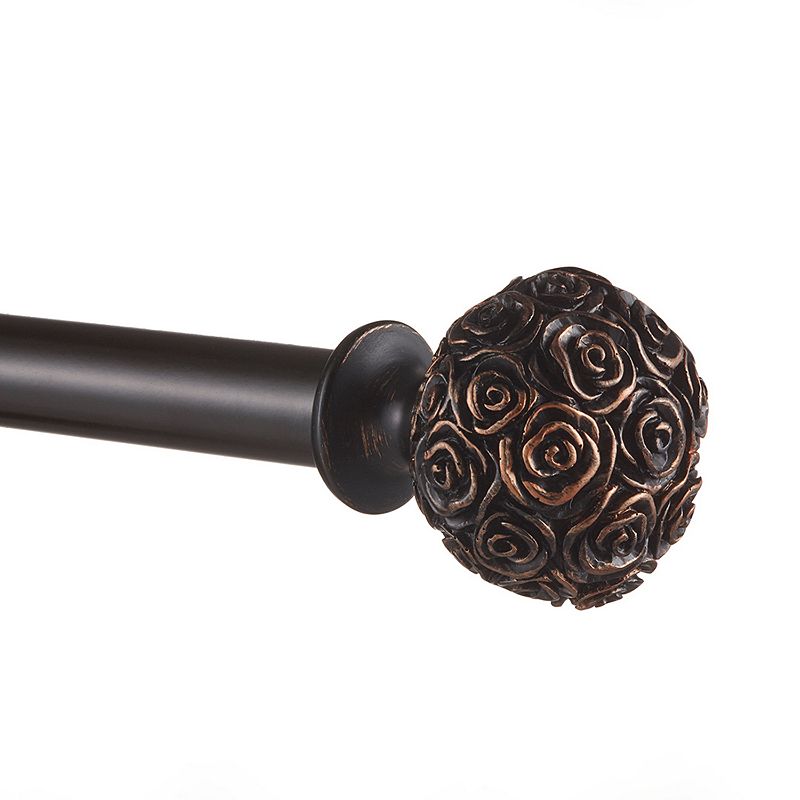 Exclusive Home Peony 1-in. Adjustable Curtain Rod Set