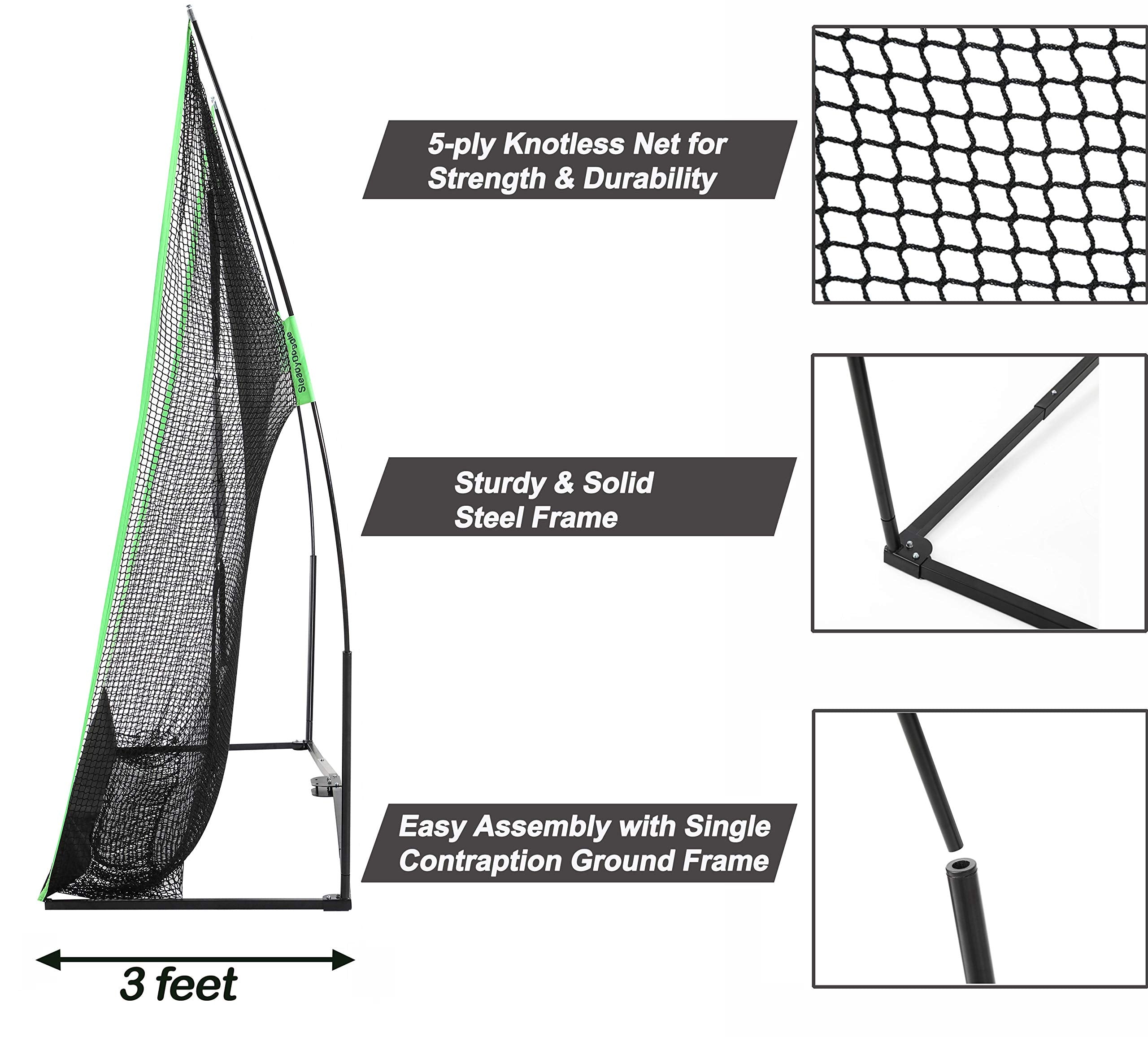 Steadydoggie Golf Net Bundles - Includes Professional Patent Pending Golf