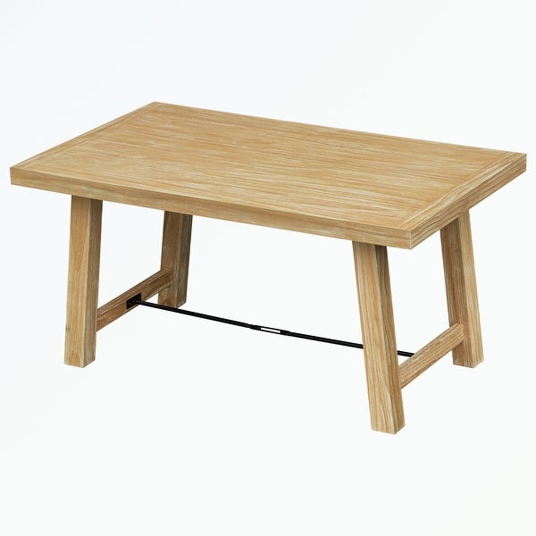 Wood Dining Rectangular Table， Seats up to 6